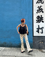 Dot Polka Dot Bootcut Long Pants