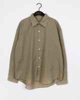 [UNISEX] Sket Autumn Checked Oversized Fit Long Sleeve Shirt