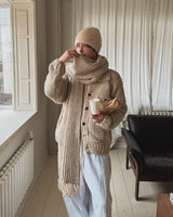 Dion sheepskin wide jogger pants