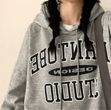 Noah Lettering Point Casual Over Hoodie