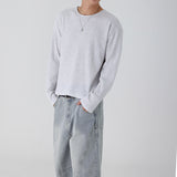 WAFFLE CROP MUSCLE LONG SLEEVE 