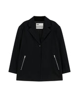 ジッパーストライプジャケット Black