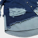 bleach denim shirt_blue