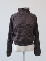 stripe zip up 