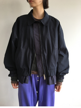 Petit check frill blouson (2color)