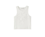 ローズレーススリーブレス /  WHITE