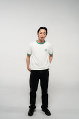レックルーツマスソサイエティリンガーTシャツ (ミント)
