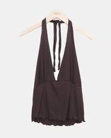 Breton Wave Halter-Neck Layered Set