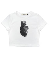 Heart Short Sleeve Tee White