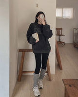 Overfit fleece sweat