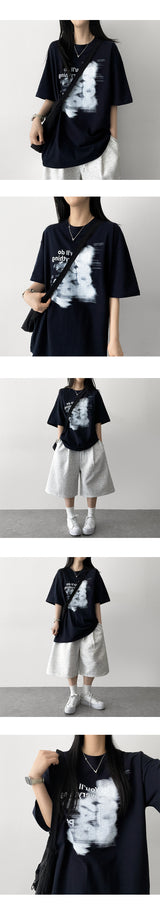 ヘプーン オーバーサイズフィット ショートスリーブ Tシャツ
