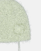 Clover Broach Beanie - Pistachio