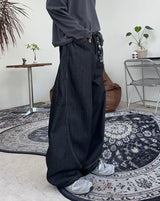 Akid Big Pocket Balloon Denim Pants