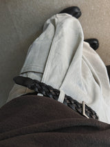 ASCLO Two Tuck Wide Cotton Pants (3color)