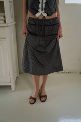 Plain band skirt_check