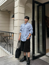 One four peaked stripe shirt