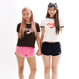Good vibe only ringer tee_WHITE