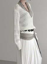 Flobe Deep V-Neck Net Knit