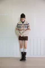 VINTAGE TURTLE-NECK TOP
