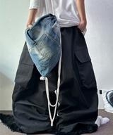BIG BIG COTTON CARGO BALLOON WIDE OVER PANTS 🖤🩶🤎 - 3 COLORS