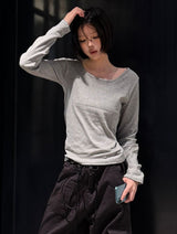 [1+1] ベーシックロングスリーブTシャツ