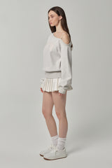 Evening Club Skirt, White