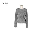 Baran Wool Loose Fit Long Sleeve Button Knit