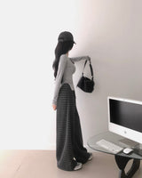 [MADE] TAS Side Slit Long Sleeve Top