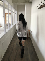 beas ribbon strap silk blouse shirt