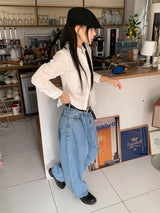 フォーマルピンタックジーンズ
