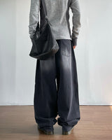 Drip Lettering Denim Pants