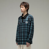 GT117 グラフィティチェック ロングスリーブ (GREEN)
