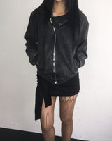 Pigment unbalanced hood jumper