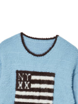 NYX FLAG KNIT BLUE
