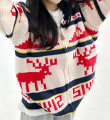 (CUTE♥ ZIPPER POINT♥/NORDIC♥) ノルディック ワンウェイ ジップアップ