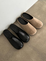 ASCLO Leather & Suede Slippers (2color)