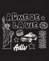 25FW WOMAN NY IMAGE CROP SHORT SLEEVE T-SHIRT BLACK