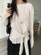 Pleats tie top