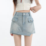 Inner Lined Cargo A Line Mini Skort