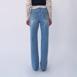 EMBROIDERED STRAIGHT JEANS
