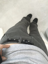 Low cargo bootcut pants