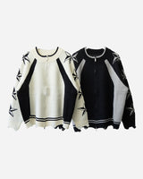 Star-printed Knitwear Zip-Up