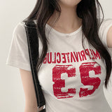 リカナンバー レタリング ショートスリーブ Tシャツ