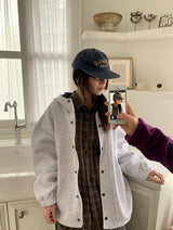 [unisex] タンテニンチェックロングスリーブシャツ