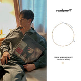 [Celeb pick] Cereal wood Necklace [oatmeal wood]