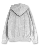 Vintage Cross Twoway  Hoodie Zip-up_Gray