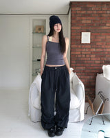 Earf Wave Shirred Nylon Pants