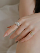 RV-DQ Pave Square Ring_Gold