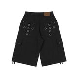 CROSS POCKET BERMUDA PANTS (BLACK) F25ZD975