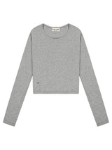 オーガニックロングスリーブ-ラウンドネック